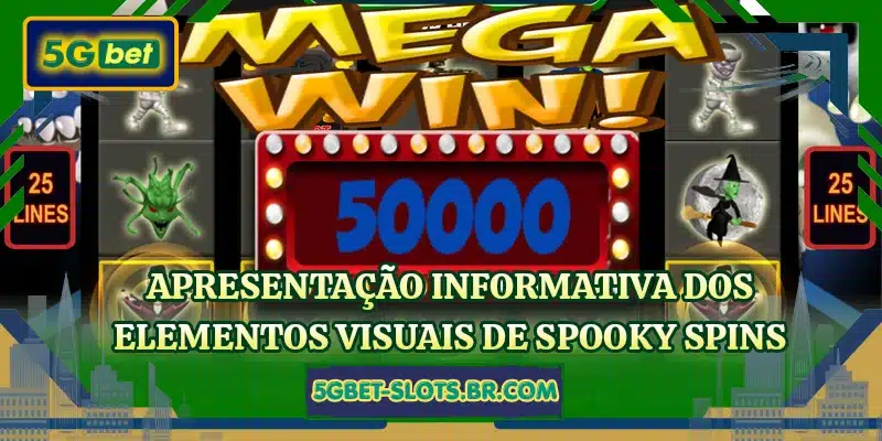 Apresentação informativa dos elementos visuais de Spooky Spins